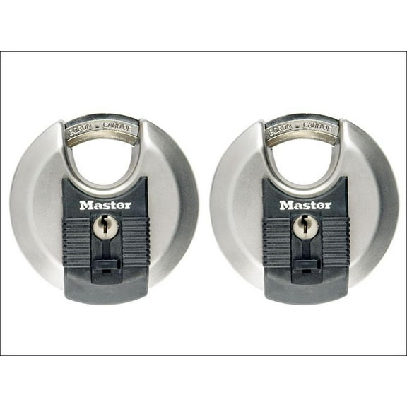 Master Lock - Excell Stainless Steel Discus 70mm Padlock Keyed Alike x 2