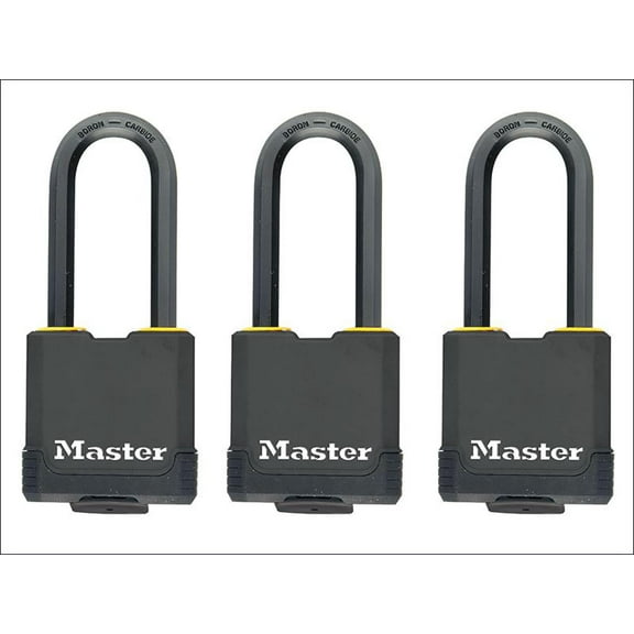 Master Lock - Excell Weather Tough 45mm Padlock 4-Pin- Keyed Alike x 3