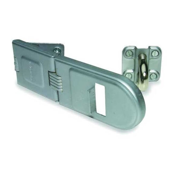 Master Lock Safety Hasp,Steel,Bright Zinc,1/2 In. W 720DPF