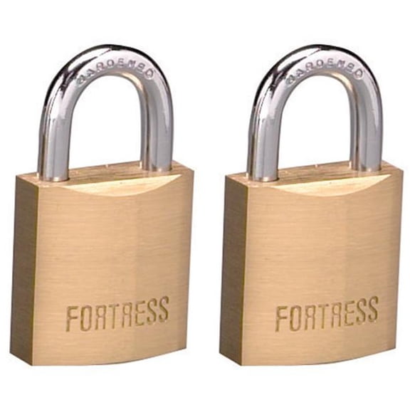 MASTER LOCK 1820T 3/4" Master Lock Fortress Series Solid Brass Padlock (2 LOCKS)
