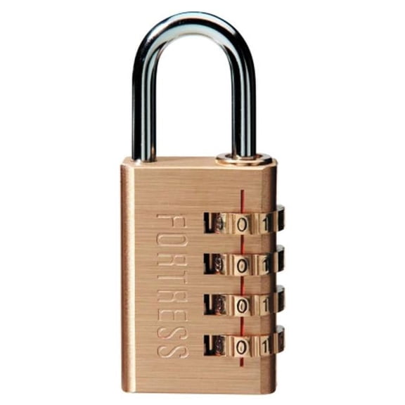 Master Lock 627D 1-3/16 Inch Resettable Brass Luggage Lock