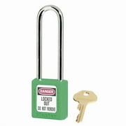 Master Lock 470-410LT-GRN Green Zenex Thermoplastic Safety Padlock