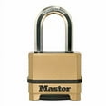 thumbnail image 1 of Master Lock Heavy Duty Outdoor Combination Lock, Shackle, Brass Finish -1.5", 1 of 6