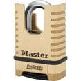 thumbnail image 1 of Master Lock Heavy Duty Outdoor Combination Padlock with Shrouded Brass Body, 1 of 7