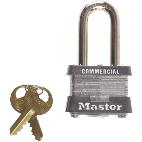 Master Lock Keyed Alike Padlock 3NKALF-1 - BumpStop Technology, Hardened Steel - 1 Pack