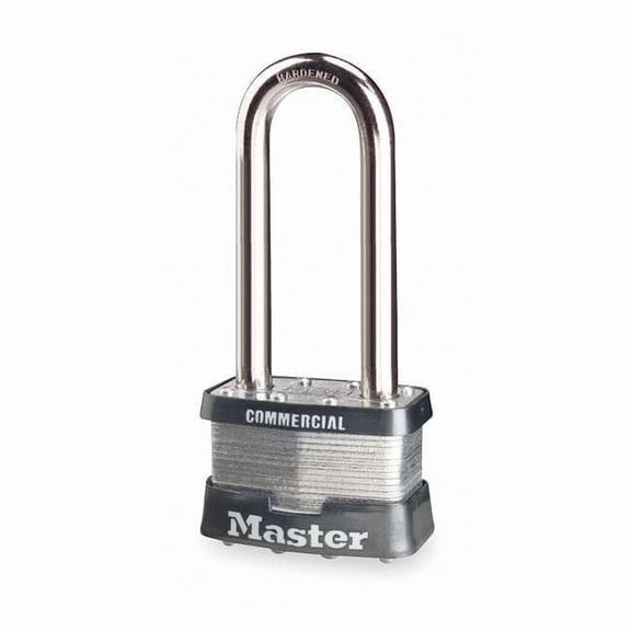 Padlock, Keyed Alike, Long Shackle, Rectangular Steel Body, Boron Shackle, 15/16 in W
