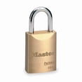 thumbnail image 1 of Master Lock Keyed Padlock, 25/32 in,Rectangle,Gold 6830KA-10G121, 1 of 4