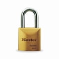 thumbnail image 1 of Master Lock Keyed Padlock, 29/32 in,Rectangle,Gold 6850KA10G202, 1 of 1
