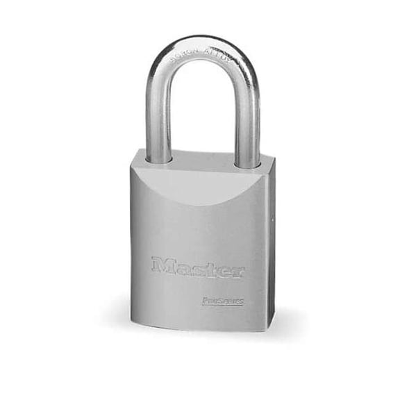 Padlock, Keyed Alike, Standard Shackle, Rectangular Steel Body, Boron Shackle, 29/32 in W