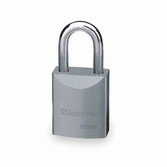 Padlock, Keyed Different, Standard Shackle, Rectangular Steel Body, Boron Shackle, 29/32 in W