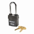 thumbnail image 1 of Master Lock Keyed Padlock, 7/8 in,Rectangle,Black 6121KALJ10G010, 1 of 1