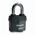 thumbnail image 1 of Master Lock Keyed Padlock, 7/8 in,Rectangle,Black 6127, 1 of 1