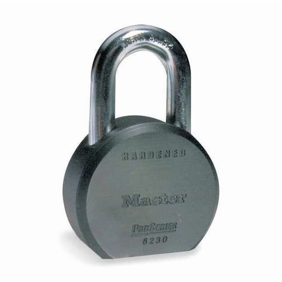 Padlock, Keyed Alike, Long Shackle, Round Steel Body, Boron Shackle, 7/8 in W