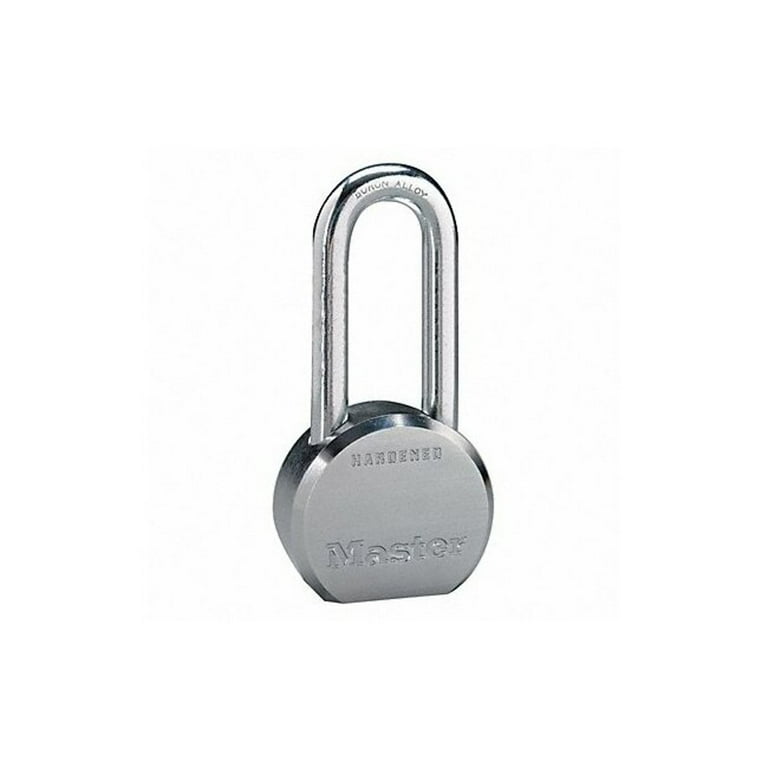 Master Lock Keyed Padlock, 7/8 in,Round,Silver 6230KALHW600A