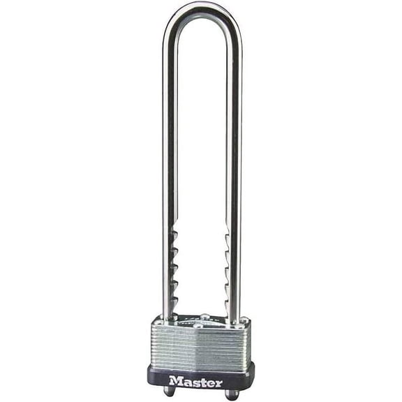 Master Lock Laminated Padlock 517D Long Shackle - Adjustable Key Lock - 2 Pack