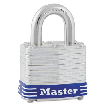 Master Lock Laminated Steel 2in (51 mm) Padlock with Key, 1in (25 mm) Shackle