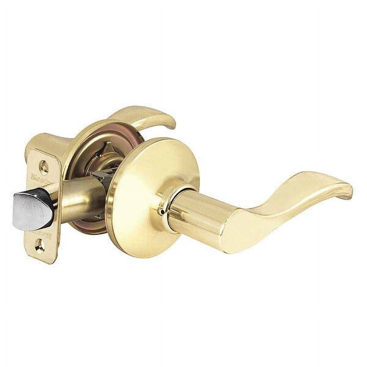Master Lock Lever Lockset,Polished Brass,Wave Style WL0403BOX - Walmart ...