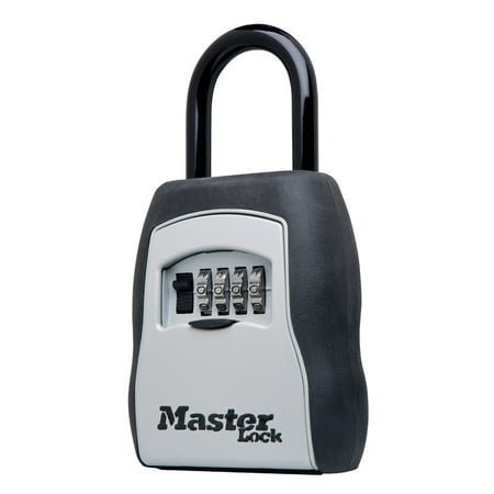 Master Lock Lock Box 5400D Set Your Own Combination, Metal, Portable, 3-1/4in (83mm) Wide