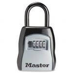 Master Lock Key Lock Box, Outdoor Lock Box for House Keys, Portable Combination Lockbox Resettable Code, 5400EC, Black