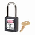 thumbnail image 1 of Master Lock Lockout Padlock,KA,Black,1-3/4"H,PK12 410KAS12BLK, 1 of 1