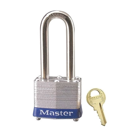 Lockout Padlock, Keyed Alike, Steel, Blue, 2 in Shackle Height, 1 9/16 in Body Width, 1 No. of Keys