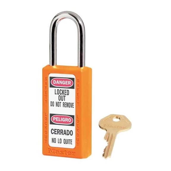Master Lock Lockout Padlock,KA,Orange,3"H,PK6 411KAS6ORJ