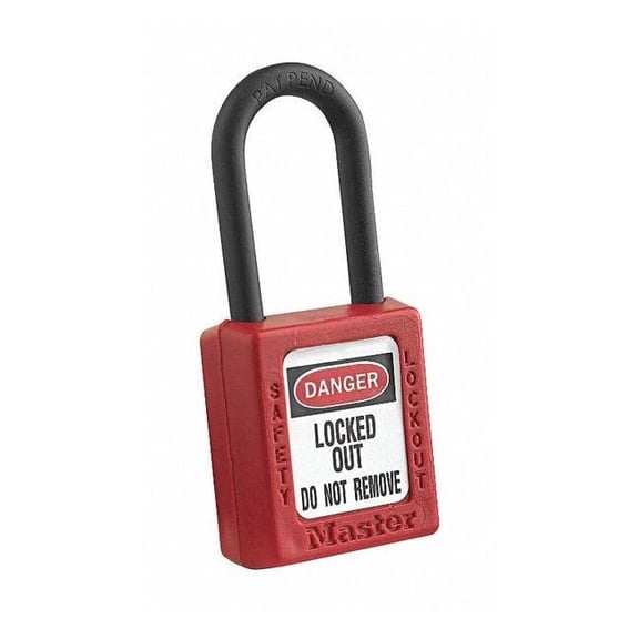 Master Lock Lockout Padlock,KA,Red,1-3/4"H 406KARED 4XX0001