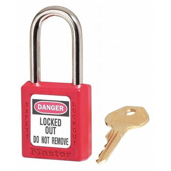 Lockout Padlock,KA,Red,1-3/4"H MASTER LOCK 410KARED