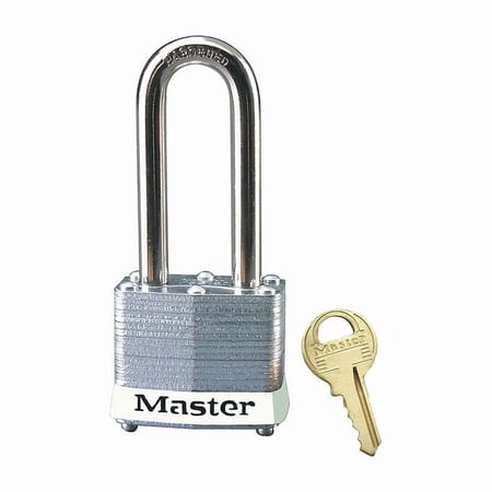 Lockout Padlock, Keyed Alike, Steel, White, 2 in Shackle Height, 1 9/16 in Body Width