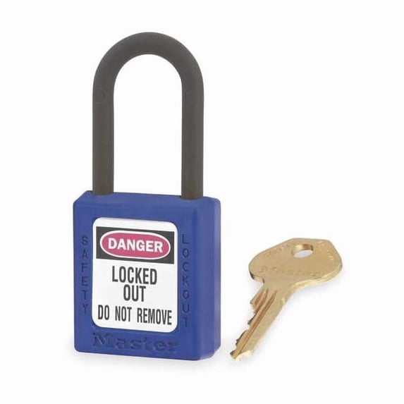Master Lock Lockout Padlock,KD,Blue,1-3/4"H 406BLU
