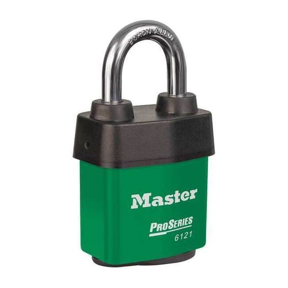 Master Lock Lockout Padlock,KD,Green 6121GRN
