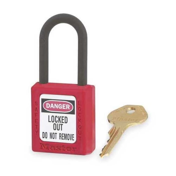 Master Lock Lockout Padlock,KD,Red,1-3/4"H 406RED