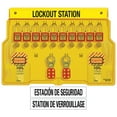 thumbnail image 1 of Master Lock Lockout Station,10 Locks,Keyed Diff 1483BP410ES, 1 of 2
