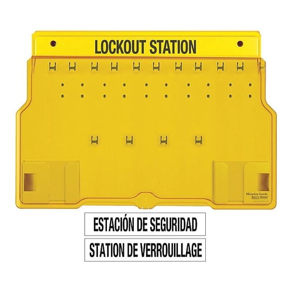 Master Lock Lockout Station,Unfilled,15-1/2 In H 1483B