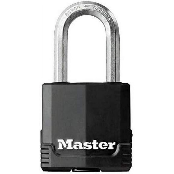 Master Lock Padlock Magnum M115KALF Covered Weather-Resistant Key Lock - 1.75 In Black