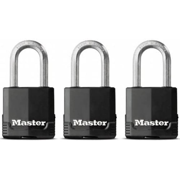 Master Lock M115XTRILFHC 3 Count 1.5 in. Magnum Padlock