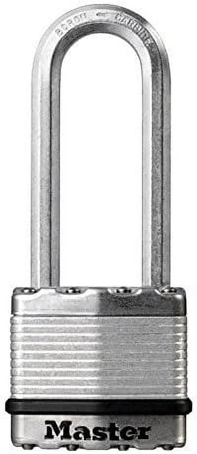 Master Lock Silver Steel Weather-Resistant Padlock with Key