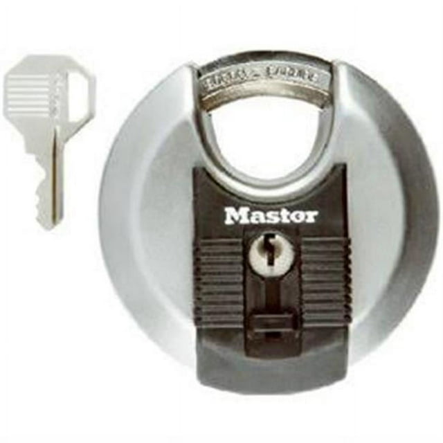 Master Lock Padlock, Magnum Stainless Steel Discus Lock, 31/8 in. Wide