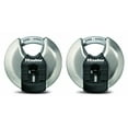 thumbnail image 1 of Master Lock M40XKAD Magnum Heavy Duty Stainless Steel Discus Padlock 2-Pack, 1 of 3