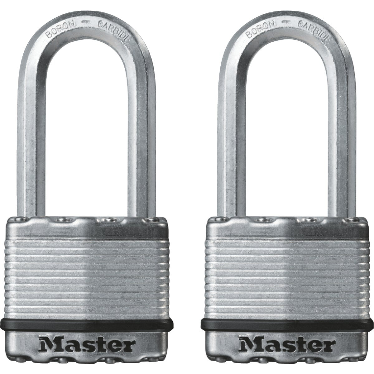 Master Lock M5XTLF Magnum Stainless Steel Laminated Padlock, 2", 2Pack