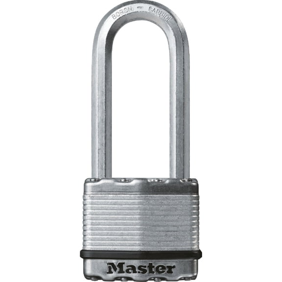 Master Lock M5XTLJ Magnum Heavy Duty Outdoor Padlock with Key, 2 Pack Keyed-Alike