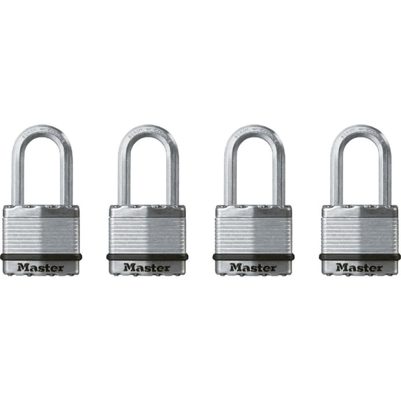Master Lock Magnum M1XQLF Keyed Padlock 1-3/4 in W Body 1-1/2 in H Shackle Stainless Steel