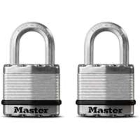Master Lock Magnum M1XT Keyed Padlock 1-3/4 in W Body 1 in H Shackle Stainless Steel