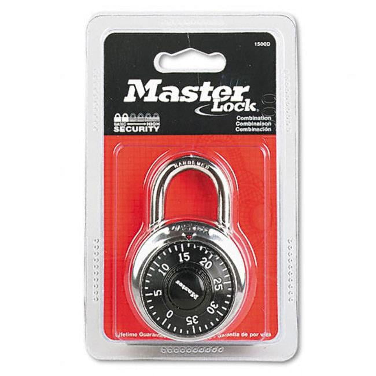Master Lock 2-7/8 inch (72mm) Wide Set Your Own Combination Light Up Dial  Portable Lock Bo