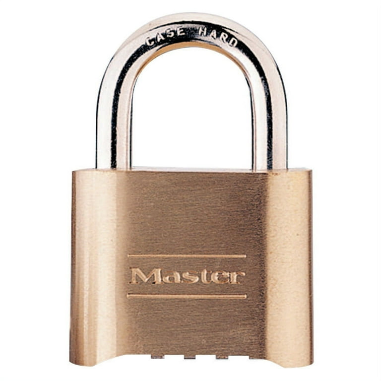 Master Lock No. 175 Combination Brass Padlocks 5 16 in Diam. 1 in L X 1 in W Steel
