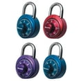 thumbnail image 1 of Master Lock Padlock 1530DCM Combination Dial with Aluminum Cover, 1-7/8in (48mm) Wide, Assorted Colors, 1 of 8