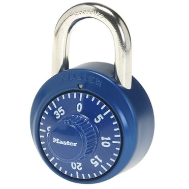 Master Lock Padlock 1530DCM Aluminum Covered Dial Combination Lock, 1-7/8 in. Wide,  in Assorted Colors