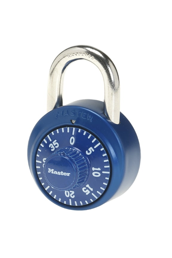 School Locker 3-Digit Combination Padlock, Color Variety
