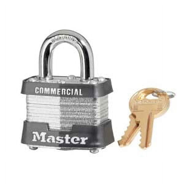Master Lock Padlock 3KA-0356, 1-9/16in (40mm) Width, 3/4in Shackle ...