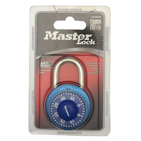 Master Lock Padlock Colors 1-7/8quot; Red Blue Purple Carded